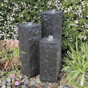 Natural Basalt Stone Floor Fountain for Garden and Yard Premium Outdoor Water Feature