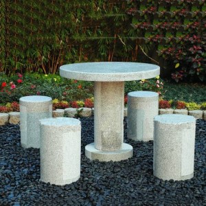 Polished granite garden furniture customizable for sale