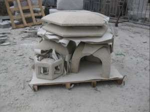 Hand Carved Natural Granite Stone Garden Water Fountain for Indoor/Outdoor Balcony Courtyard Park Villa