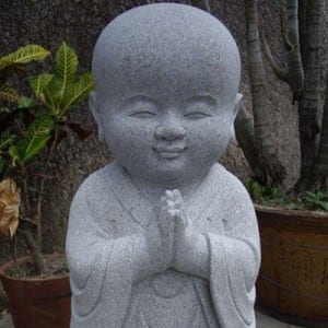 Stone baby Buddha monk sculpture for sale
