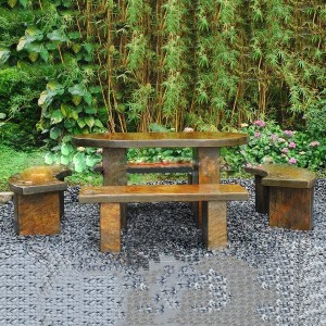 2021 hot sale cheap granite garden table and chairs