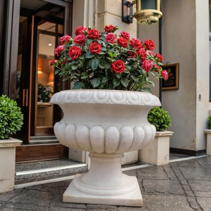 Stylish Marble Planter for Flower Display