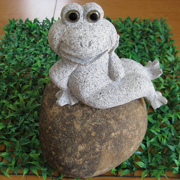 Chinese wholesale Marble Basin -
 Carving stone decorative frog sculpture – Magic Stone