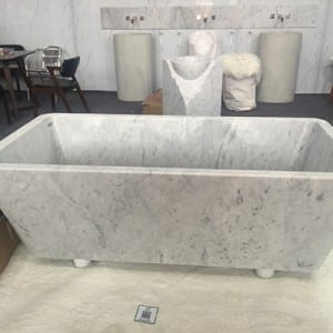 One of Hottest for Basalt Bench -
 Rectangle marble stone freestanding bathtub – Magic Stone