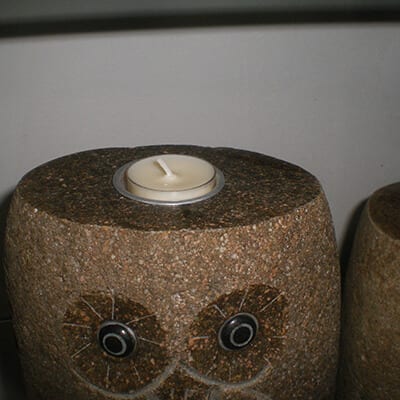 China New Product Granite Paving Stone -
 Chinese stone owl cheap candle holder carving for sale – Magic Stone