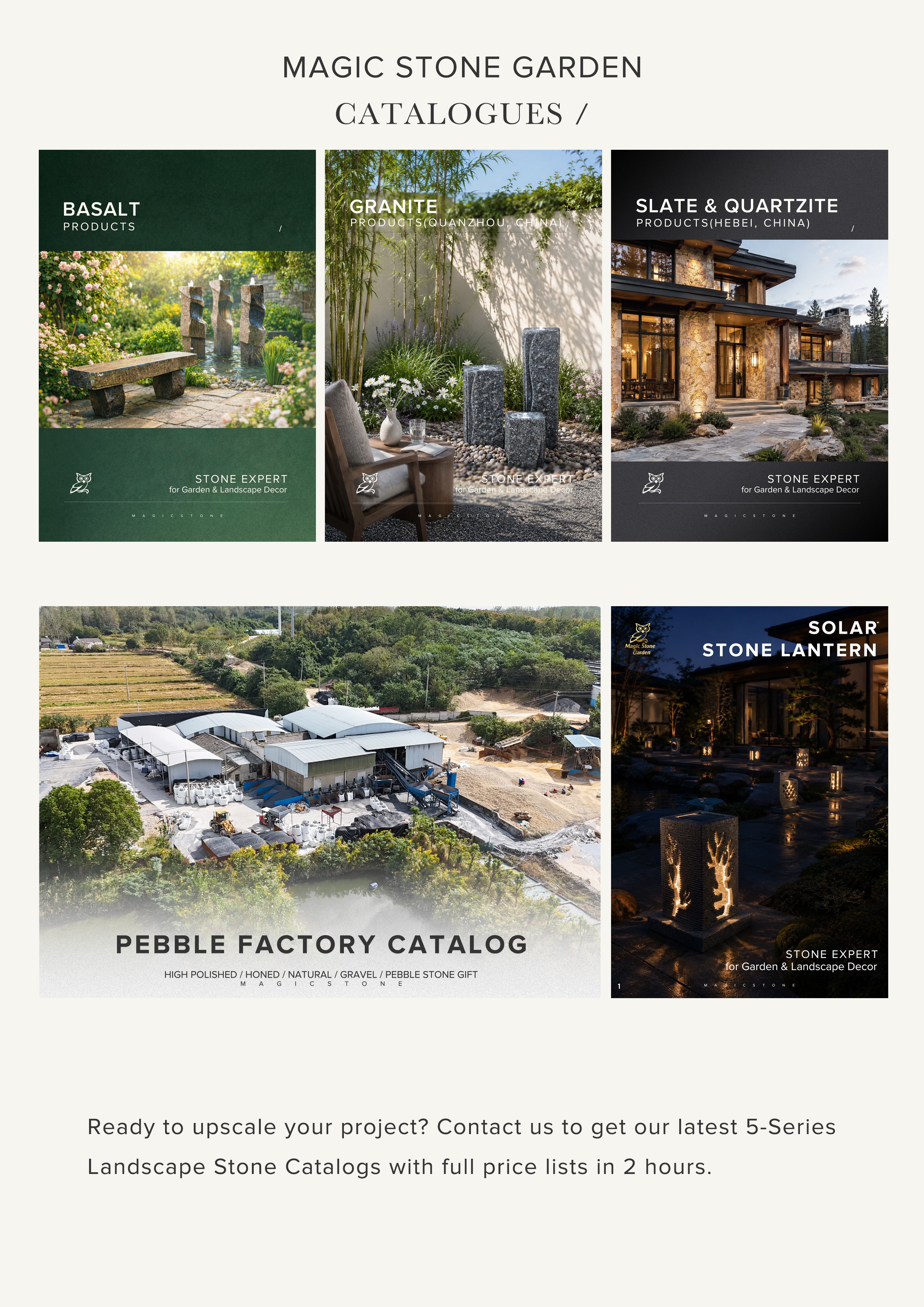 Magic Stone Garden Product catalogues