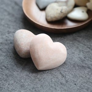 Heart shape promotional pebble gifts for birthday