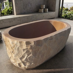 Unique Shaped Natural Stone Bathtub