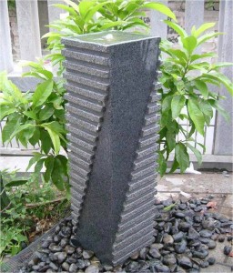 Top Selling Natural Square Granite Fountain Pillar Hand Carved for Garden and Park Yard Stone Garden Products