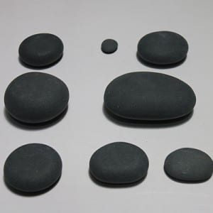 Massage therapy Black hot stone