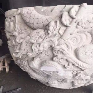Chinese hand carved dragon carving