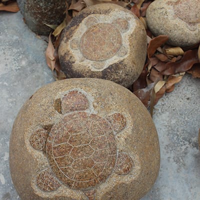 Reasonable price Natural Stone Polished Pebbles -
 xiamen supplier turtle sculpture drawing on rock – Magic Stone