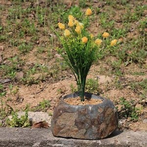 Wholesale cheap price small rock stone pot for decor