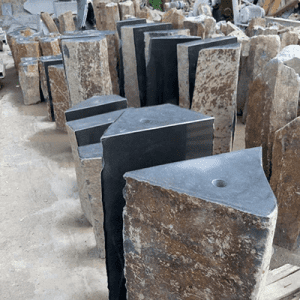 Polished flat top – basalt water fountain