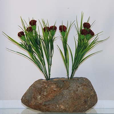 OEM China Natural White Pebble -
 Ornament natural stone flower pot – Magic Stone