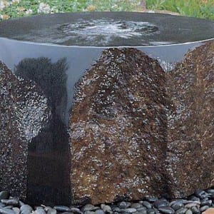 Basalt piring, digosok cacah & Kubah fountains