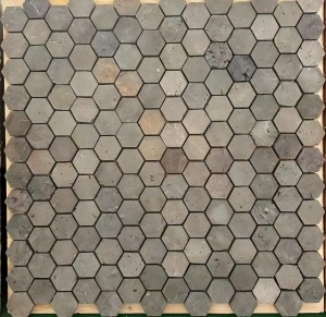 Mosaic Grey Tile Wall Clay  Brick for Indoor Outdoor Kitchen Dining Decoration