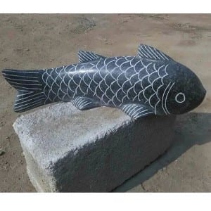 Manufacturer for Granite Sink -<br />
 Granite garden fish stone carving - Magic Stone