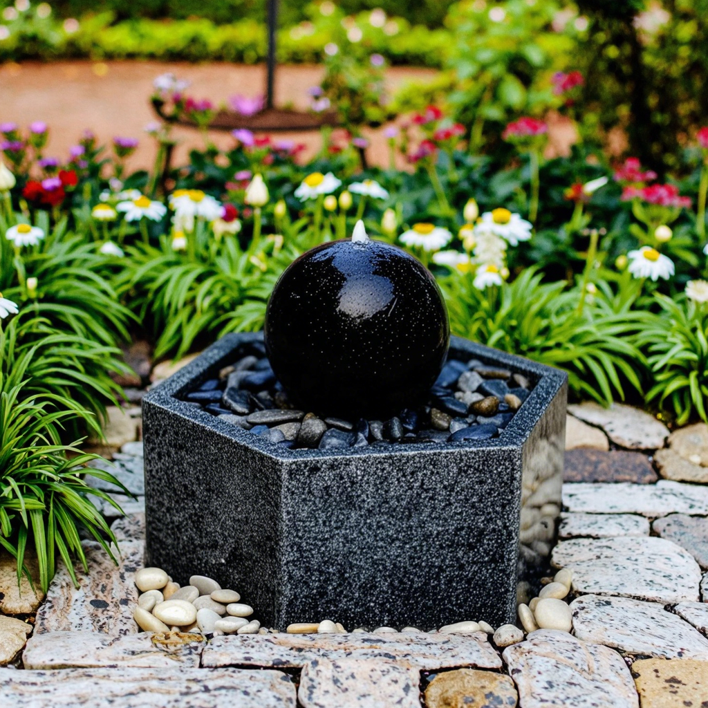 Where to buy granite water fountains for garden decor?