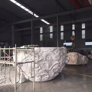 Chinese hand carved dragon carving