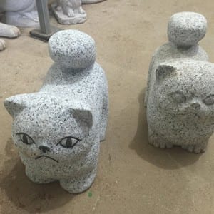 Factory Cheap Black Basalt Paving Stones -
 Wholesale cheap carving stone cat statue – Magic Stone