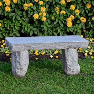 Hand Crafted granite short bench for park