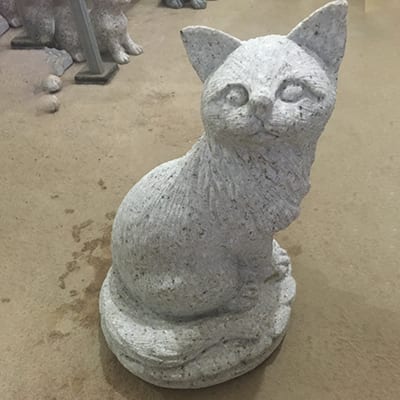 OEM Manufacturer Garden Birdbath -
 Carving stone cat sculpture – Magic Stone