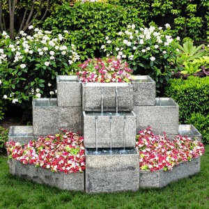 Elegant Mei Flower Fountain Premium Stone Garden Product