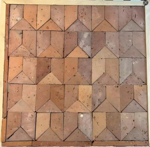 Mosaic Red Eco-Friendly Bricks Sustainable Building Materials