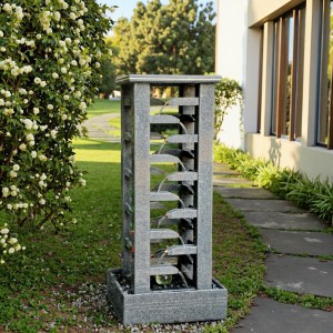 Custom Modern Granite Fountain Statue Durable Marble Garden Ornament for Park Hotel or Villa Outdoor Use