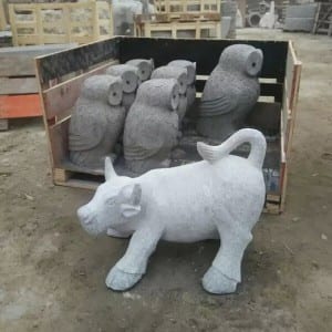China OEM Stone Birdfeeder -
 Life size sheep statue – Magic Stone
