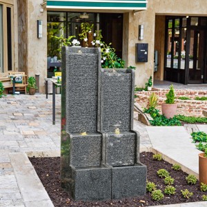 Durable Eco-friendly Outdoor Rockery Granite Stone Water Wall Fountain Durable Stone Garden Product