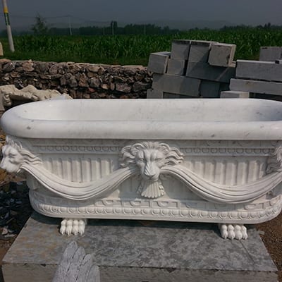 OEM/ODM Factory Waterfall Ornaments -
 Bathroom decoration carved marble stone bathtub – Magic Stone