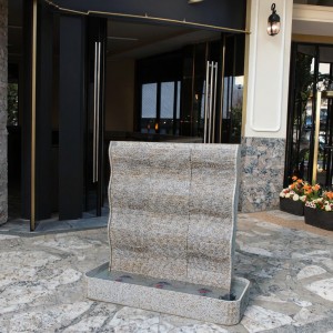 Modern Design Grey Granite Indoor Fountains Waterfalls Garden Products Stone Total Solution