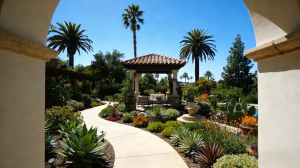 生成西海岸私人花园景观图