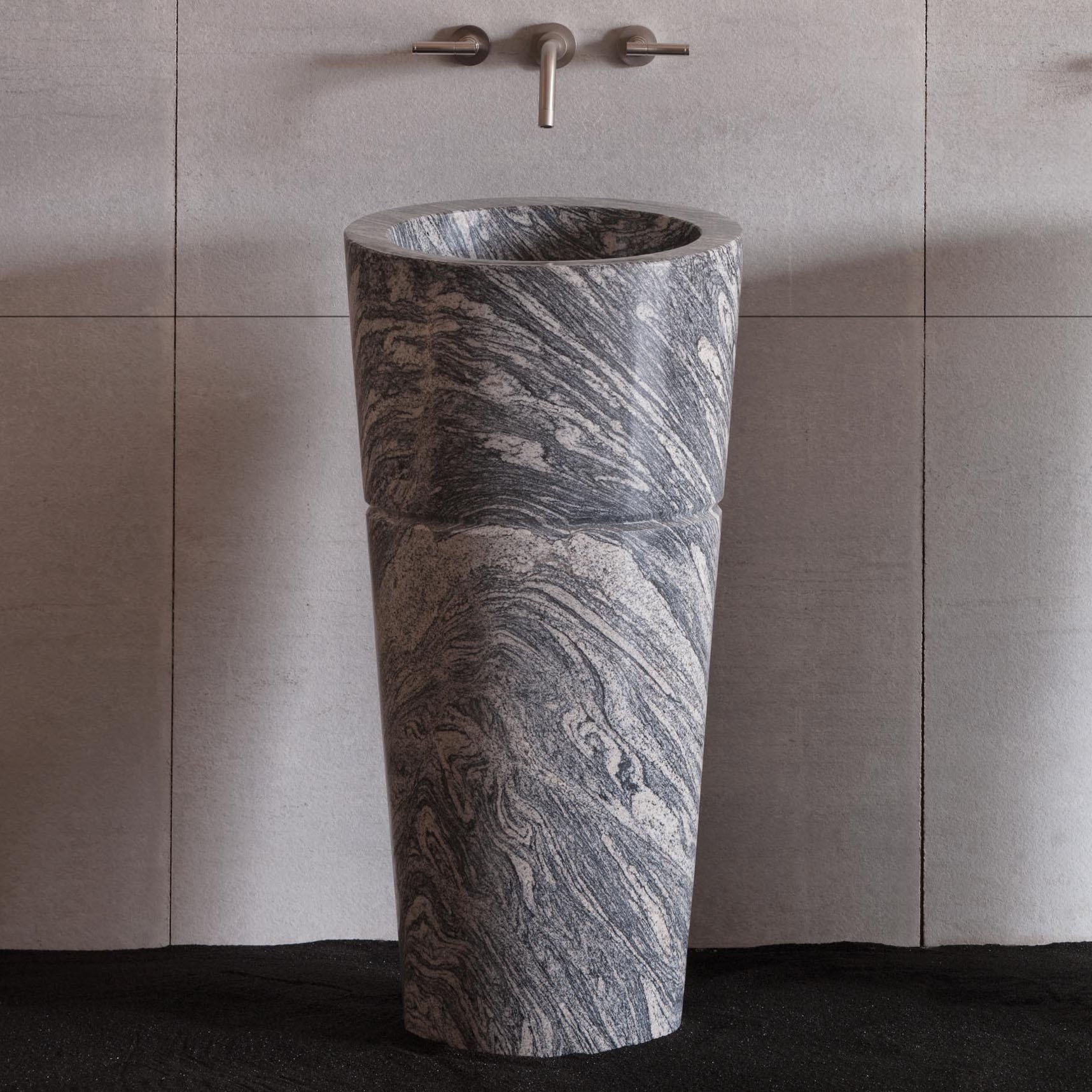 Factory Price For Stone Table -
 Granite pedestal stone bathroom sink  – Magic Stone