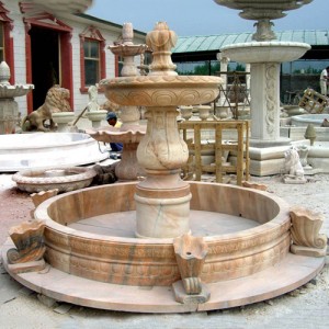 Custom outdoor marble stone fountain for sale