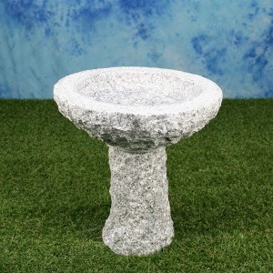 Wholesale grey granite birdbath