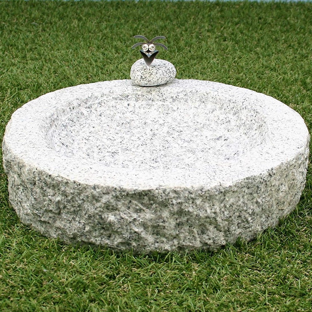 Granite Bird Bath, Adding Your Life with Nature!