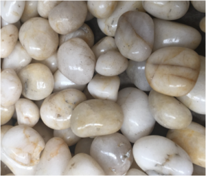 High Polished White Pebble Stone - Magic Stone