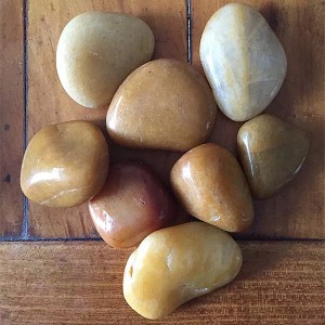 Yellow Polish Pebble Stone, 1-2cm / 2-4cm / 3-5cm / 5-8cm