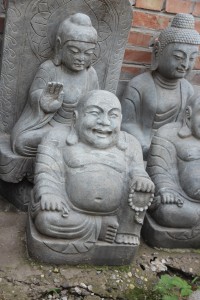 Wholesale black Buddha head statue decor