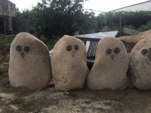Large boulder stone owl from Magic S tone（1）