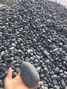 Large size black pebble stones - Magic Stone