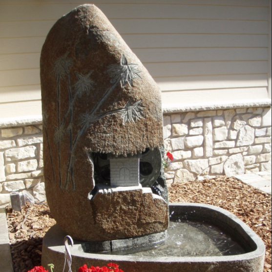 cobble stone water fountain outdoor for sale