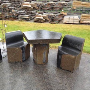USA hot sale basalt table bench set