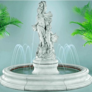 Venus with dolphins in Toscana pool fountain