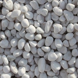 Snow White Pebble Stone, 1-2cm / 2-3cm / 3-4cm