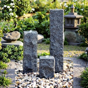Modern Style Hand Carved Granite Stone Water Fountain Outdoor Garden Decorative Pillar for Courtyard Park Hotel & Villa