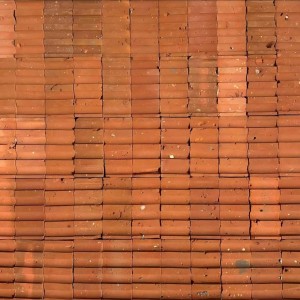 Artistic Mosaic Red Clay Bricks Sintered Thin Firebricks for Creative Architectural Designs